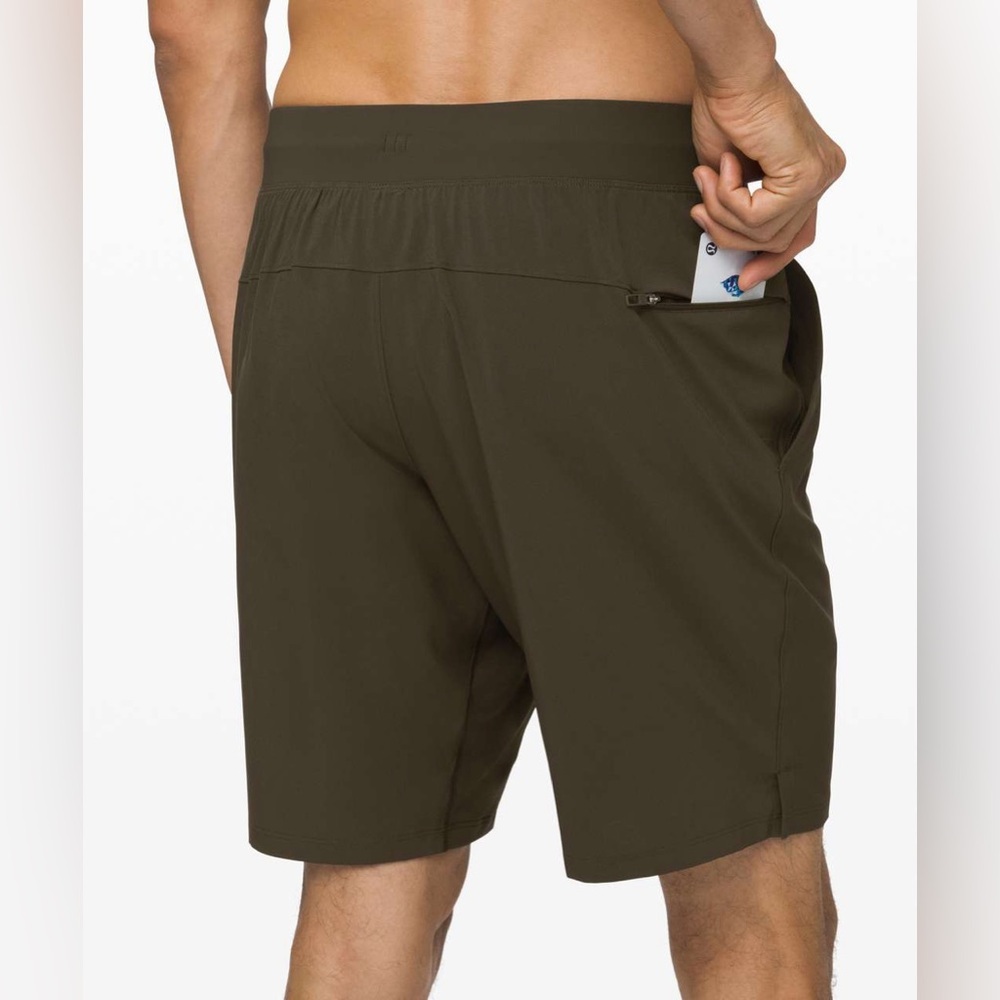 Lululemon T.H.E. Short 9"-Linerless-Dark Olive-Size Large
